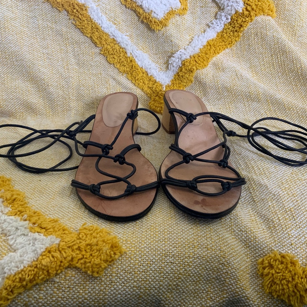 Pour la Victoria Spring 2018 Wooden Heel SIZE: 6.5